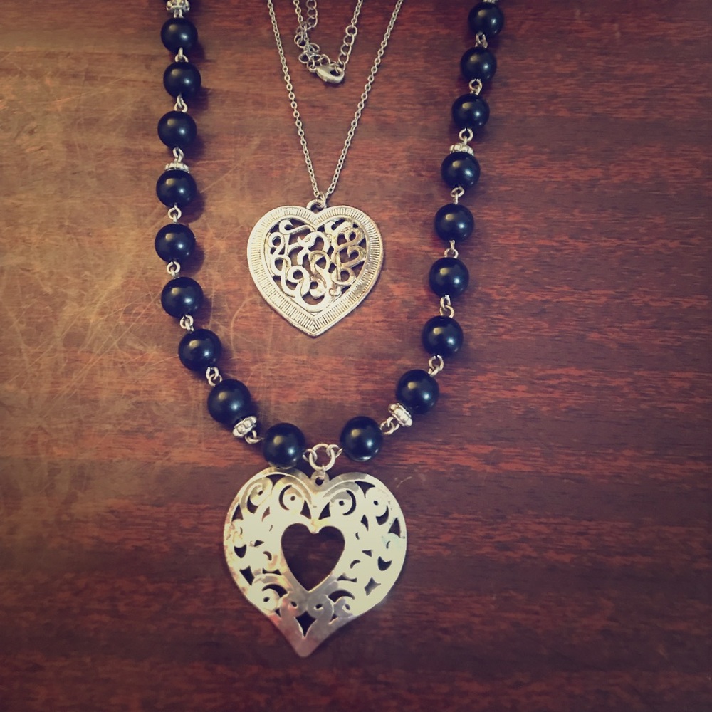 Two Heart Necklaces